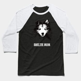 Sheltie Mom Shetland Sheepdog Design Baseball T-Shirt